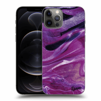 Etui na Apple iPhone 12 Pro - Purple glitter