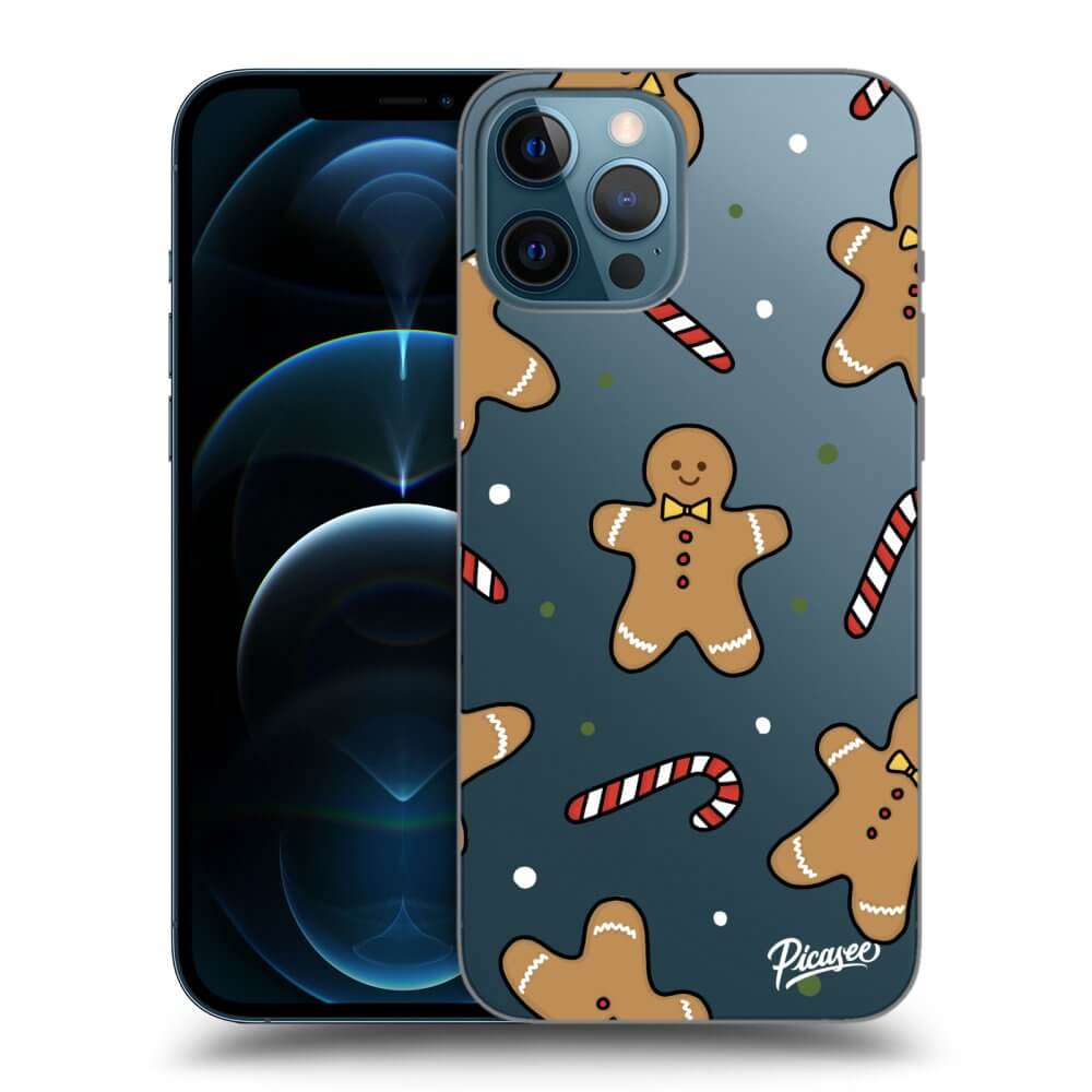 Picasee silikonowe przeźroczyste etui na Apple iPhone 12 Pro Max - Gingerbread