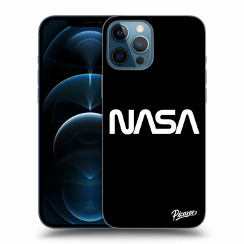 Picasee silikonowe czarne etui na Apple iPhone 12 Pro Max - NASA Basic