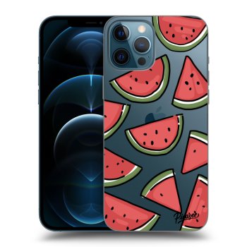 Picasee silikonowe przeźroczyste etui na Apple iPhone 12 Pro Max - Melone