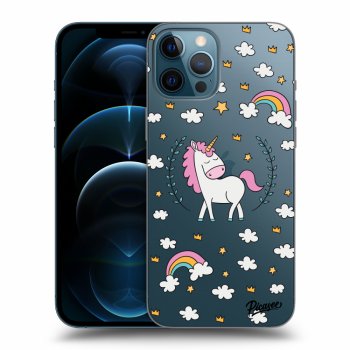 Picasee silikonowe przeźroczyste etui na Apple iPhone 12 Pro Max - Unicorn star heaven