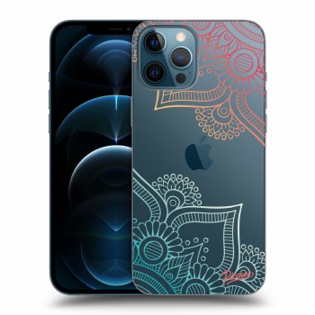 Picasee silikonowe przeźroczyste etui na Apple iPhone 12 Pro Max - Flowers pattern