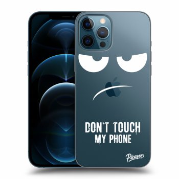 Picasee silikonowe przeźroczyste etui na Apple iPhone 12 Pro Max - Don't Touch My Phone