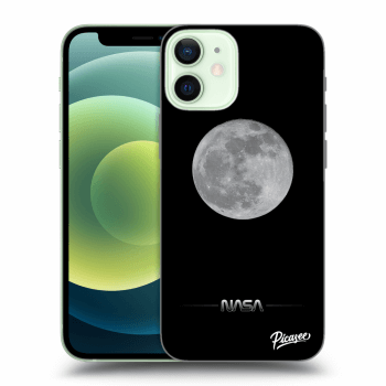 Picasee silikonowe przeźroczyste etui na Apple iPhone 12 mini - Moon Minimal