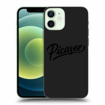 Picasee silikonowe czarne etui na Apple iPhone 12 mini - Picasee - black