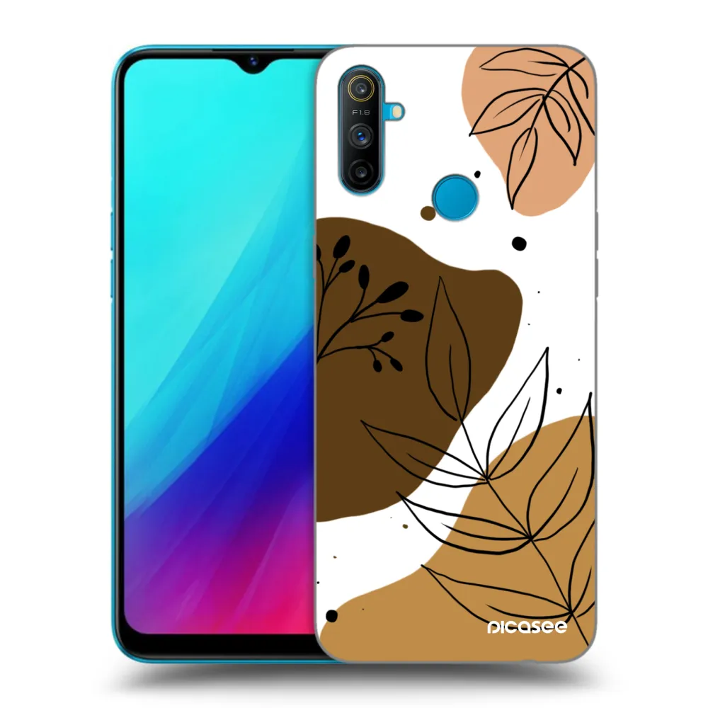 Picasee silikonowe czarne etui na Realme C3 - Boho style