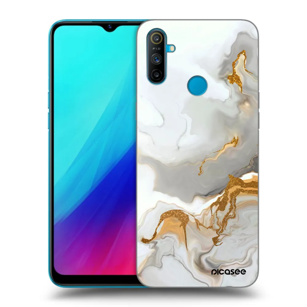 Picasee silikonowe czarne etui na Realme C3 - Her