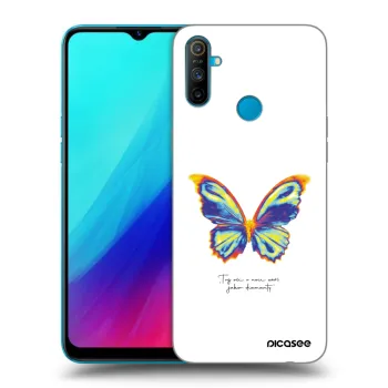 Etui na Realme C3 - Diamanty White