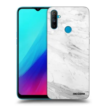 Etui na Realme C3 - White marble