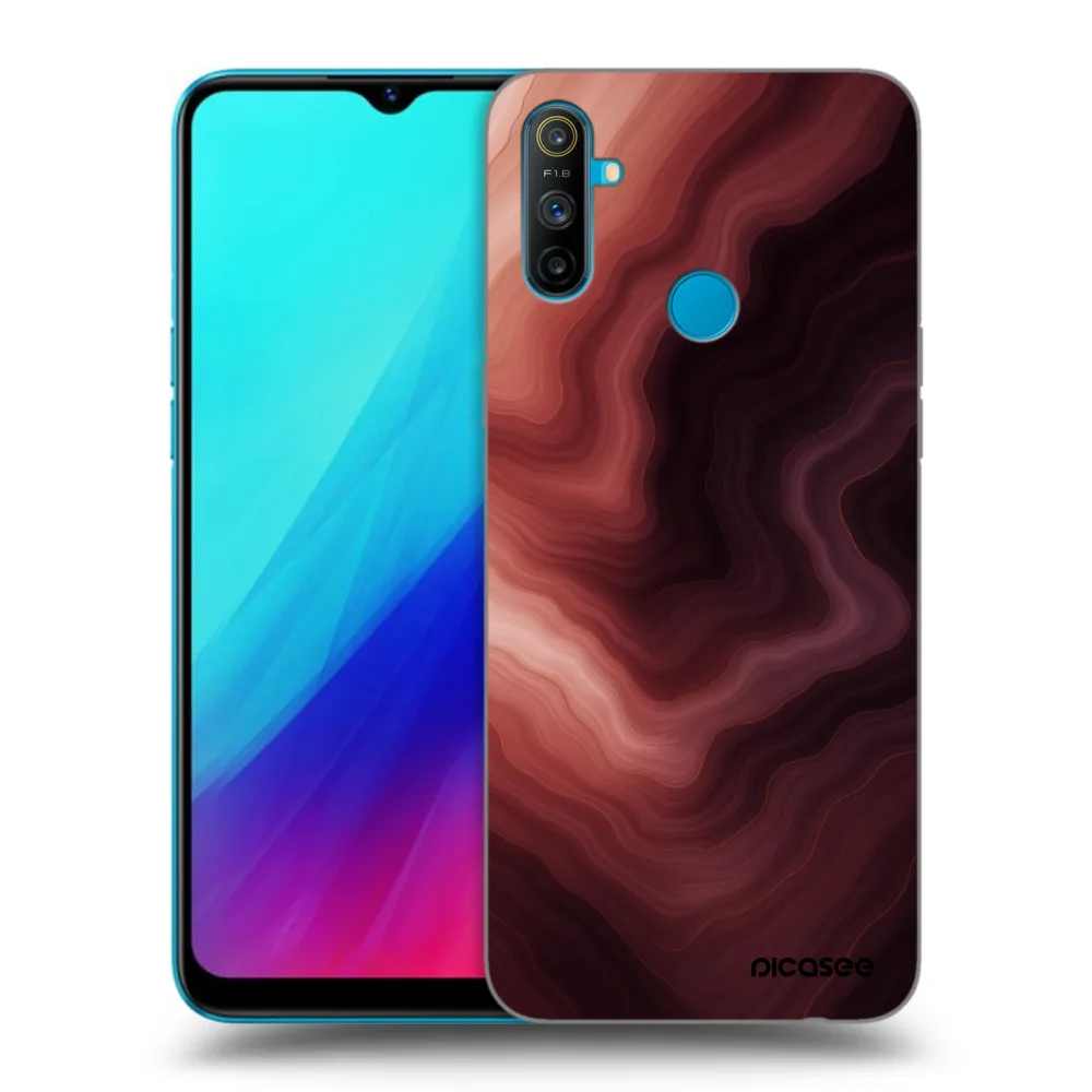 Picasee silikonowe czarne etui na Realme C3 - Rouge