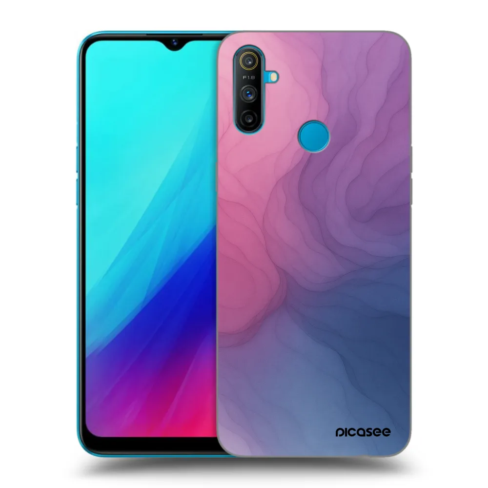 Picasee silikonowe czarne etui na Realme C3 - Silk