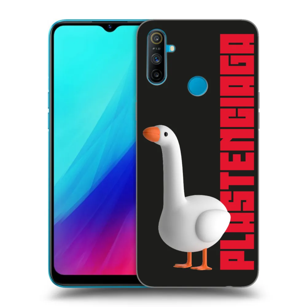 Picasee silikonowe czarne etui na Realme C3 - Kiky Ricky