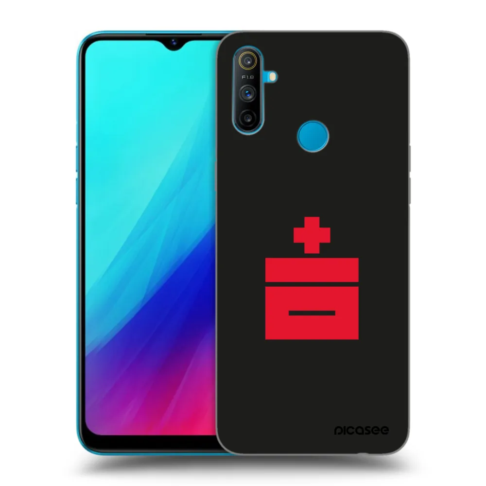 Picasee silikonowe czarne etui na Realme C3 - Le Plastenciaga