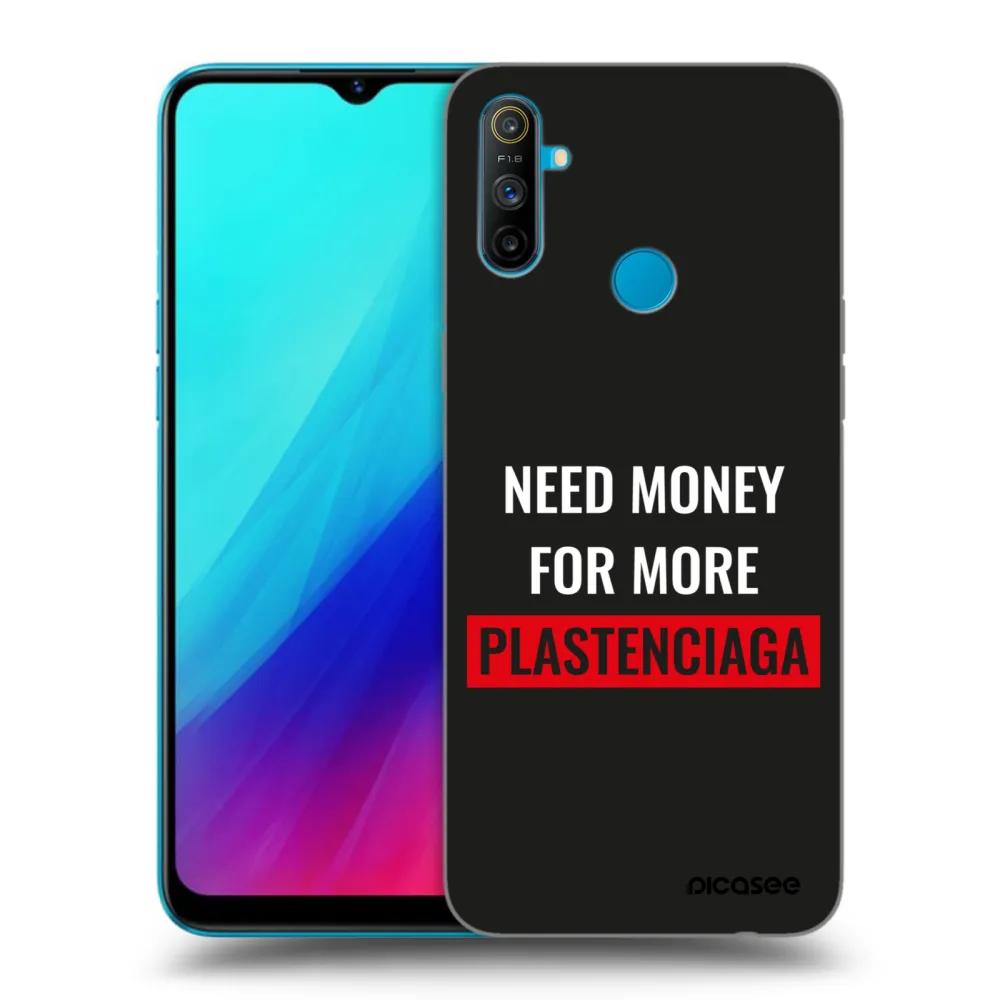 Picasee silikonowe czarne etui na Realme C3 - More PLASTENCIAGA