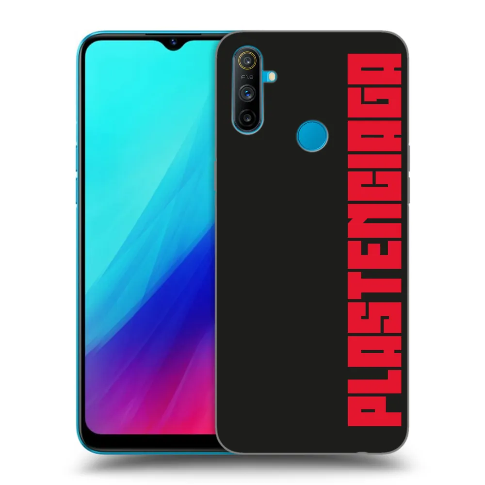 Picasee silikonowe czarne etui na Realme C3 - Plastenciaga