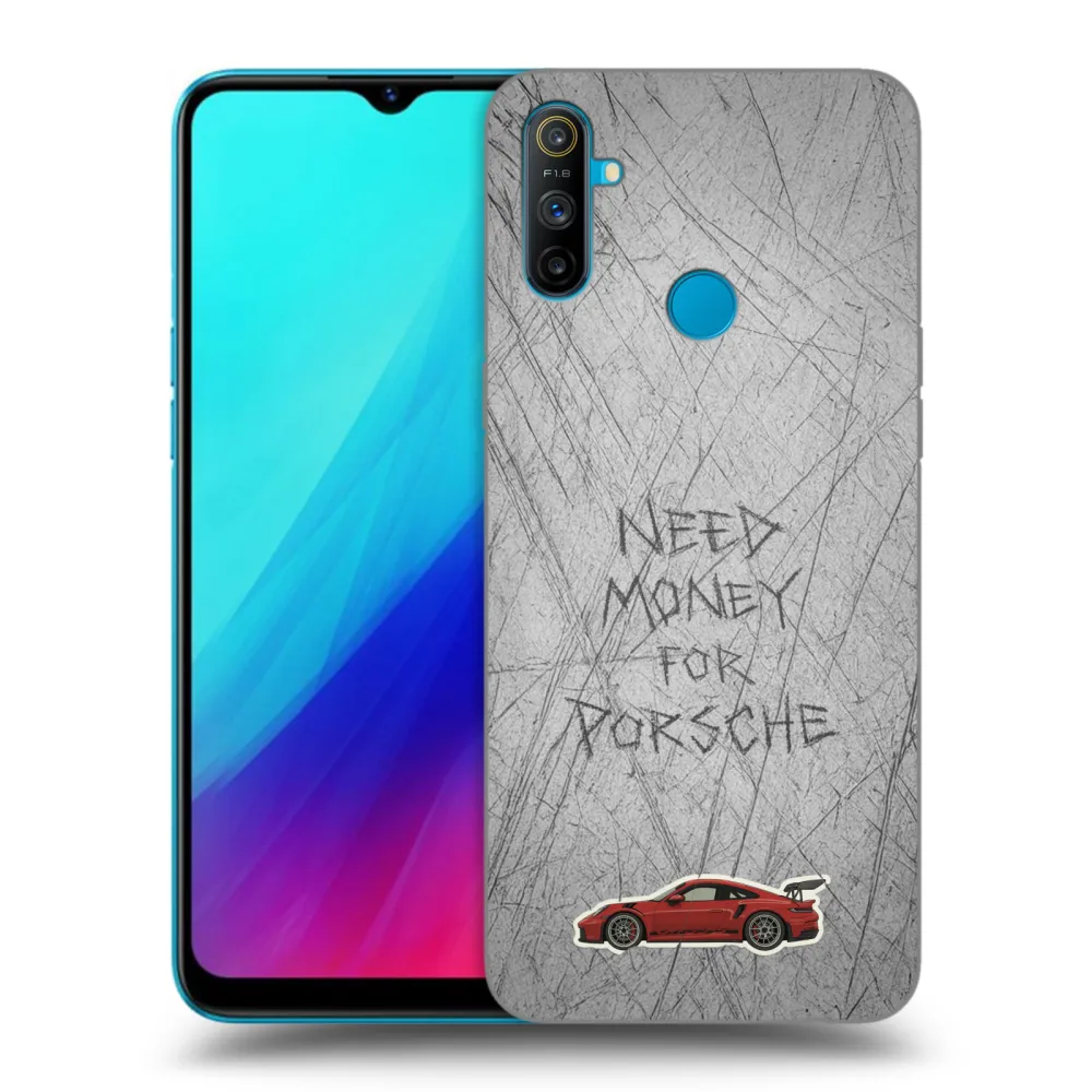 Picasee silikonowe czarne etui na Realme C3 - Garage Scratch