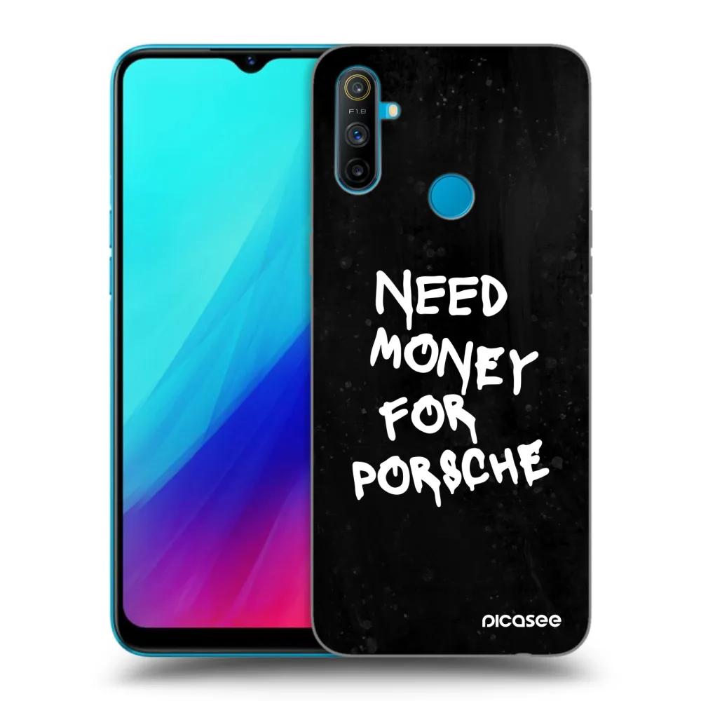 Picasee silikonowe czarne etui na Realme C3 - Black Dollar