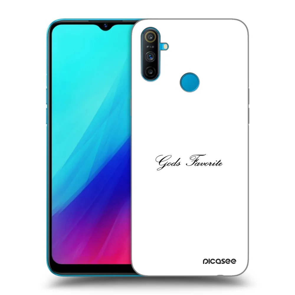 Picasee silikonowe czarne etui na Realme C3 - Gods Favorite