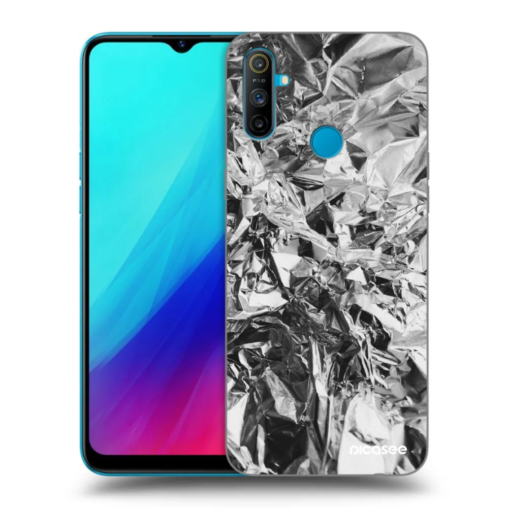 Picasee silikonowe czarne etui na Realme C3 - Chrome