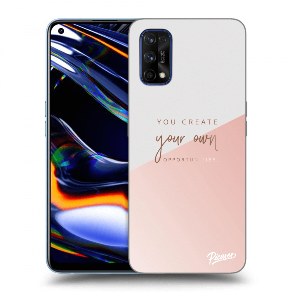 Picasee silikonowe czarne etui na Realme 7 Pro - You create your own opportunities