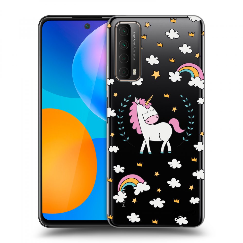 Picasee silikonowe przeźroczyste etui na Huawei P Smart 2021 - Unicorn star heaven