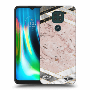 Etui na Motorola Moto G9 Play - Pink geometry