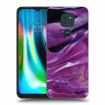 Etui na Motorola Moto G9 Play - Purple glitter