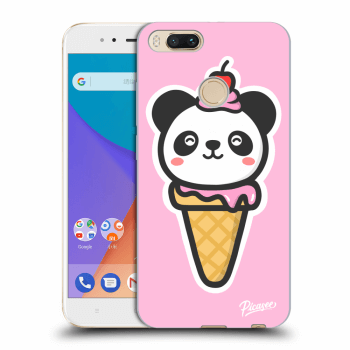 Picasee silikonowe przeźroczyste etui na Xiaomi Mi A1 Global - Ice Cream Panda