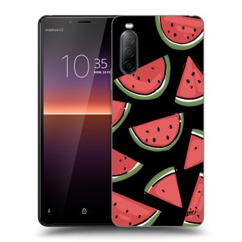 Picasee silikonowe czarne etui na Sony Xperia 10 II - Melone
