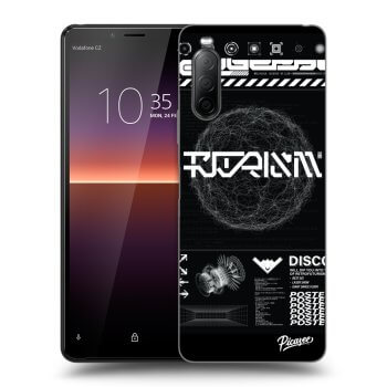 Picasee silikonowe czarne etui na Sony Xperia 10 II - BLACK DISCO