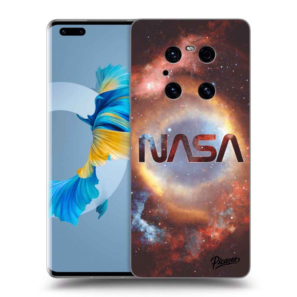 Picasee silikonowe czarne etui na Huawei Mate 40 Pro - Nebula