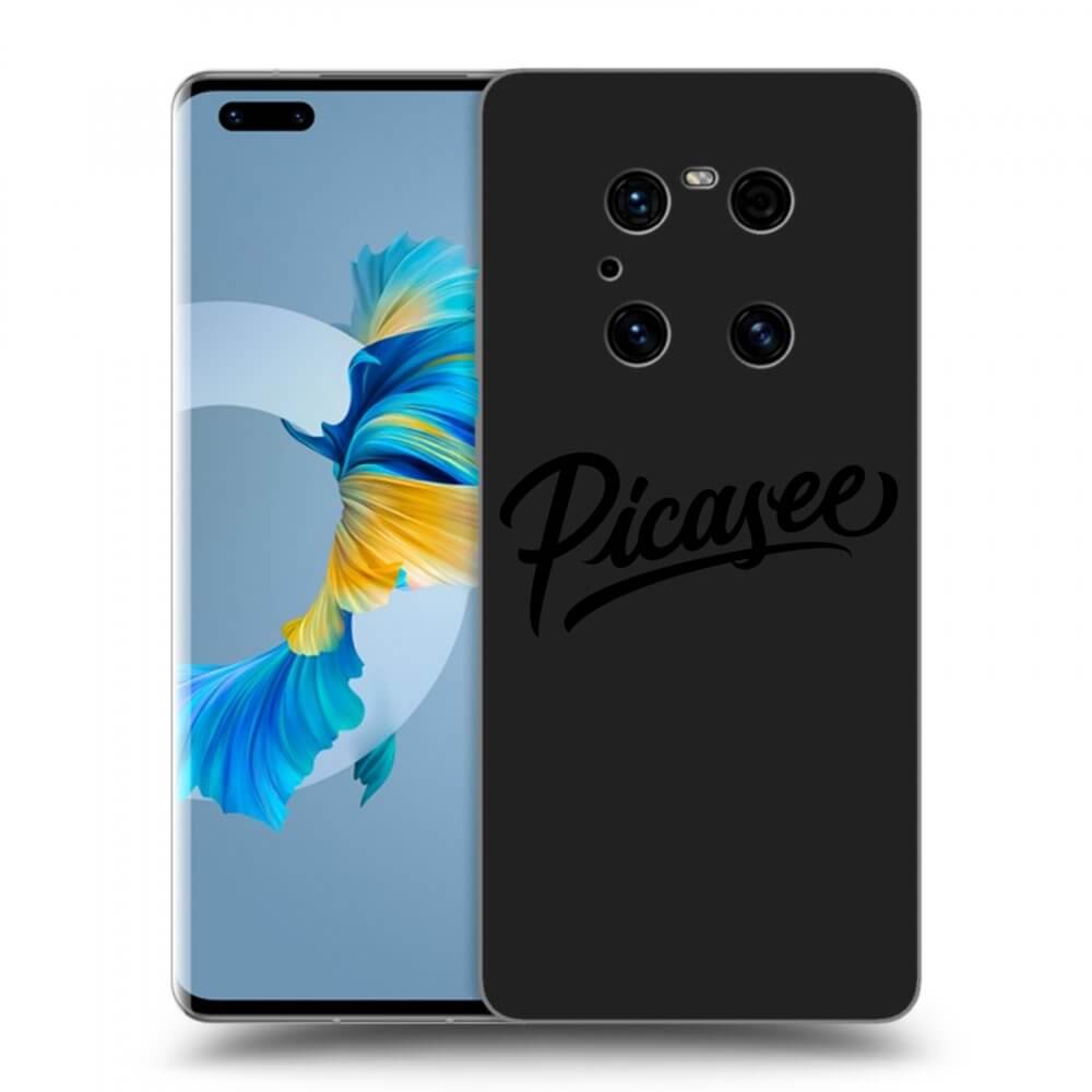 Picasee silikonowe czarne etui na Huawei Mate 40 Pro - Picasee - old logo - black