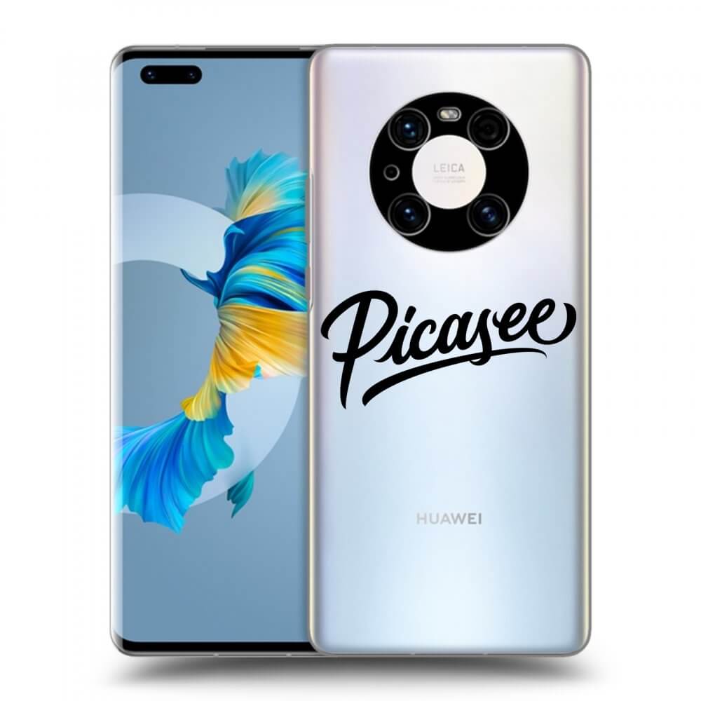 Picasee silikonowe przeźroczyste etui na Huawei Mate 40 Pro - Picasee - old logo - black