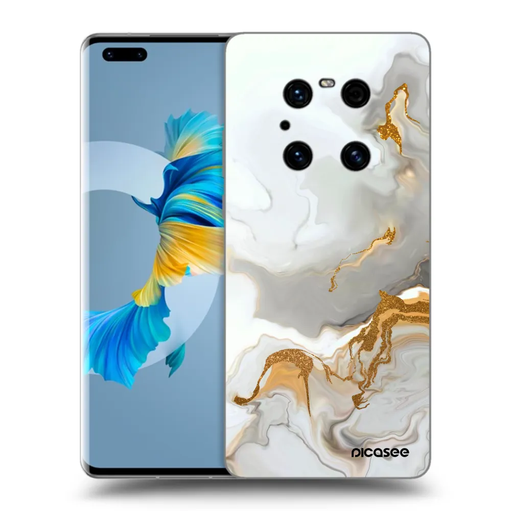 Picasee silikonowe czarne etui na Huawei Mate 40 Pro - Her