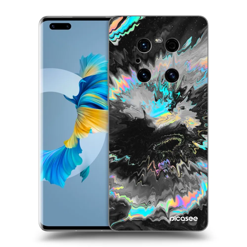 Picasee silikonowe czarne etui na Huawei Mate 40 Pro - Magnetic