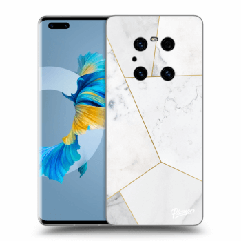 Etui na Huawei Mate 40 Pro - White tile