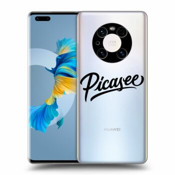 Picasee silikonowe przeźroczyste etui na Huawei Mate 40 Pro - Picasee - old logo - black