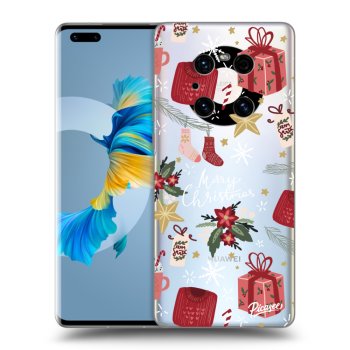 Picasee silikonowe przeźroczyste etui na Huawei Mate 40 Pro - Christmas