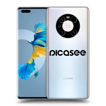 Picasee silikonowe przeźroczyste etui na Huawei Mate 40 Pro - Picasee - new logo - black