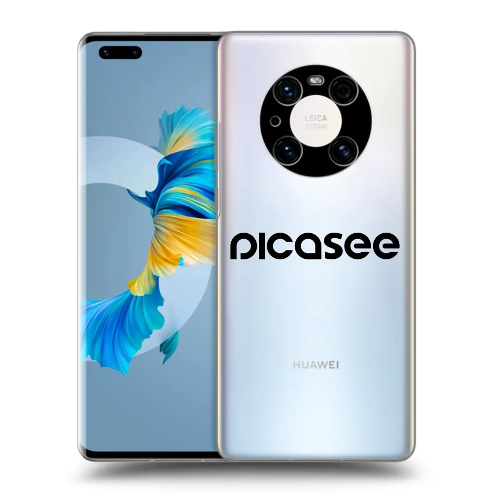 Picasee silikonowe przeźroczyste etui na Huawei Mate 40 Pro - Picasee - new logo - black