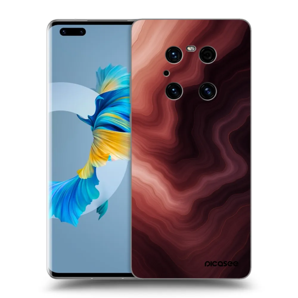 Picasee silikonowe czarne etui na Huawei Mate 40 Pro - Rouge