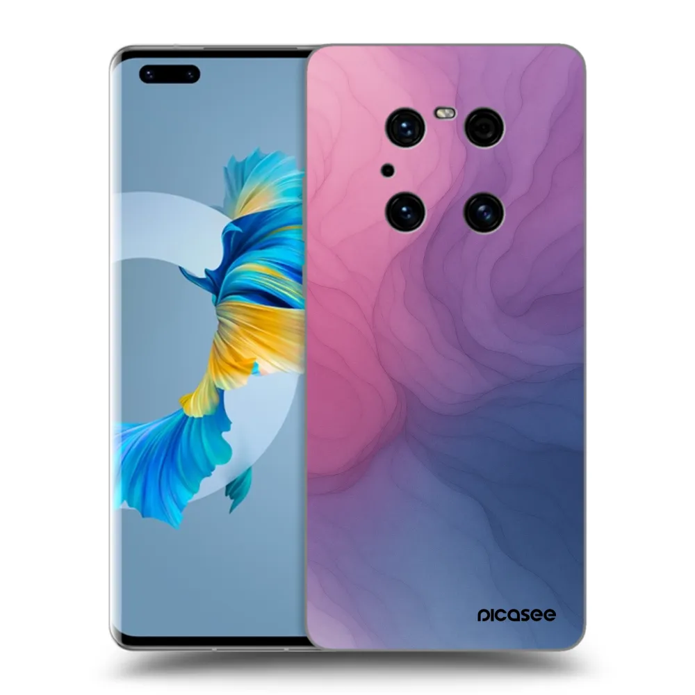 Picasee silikonowe czarne etui na Huawei Mate 40 Pro - Silk
