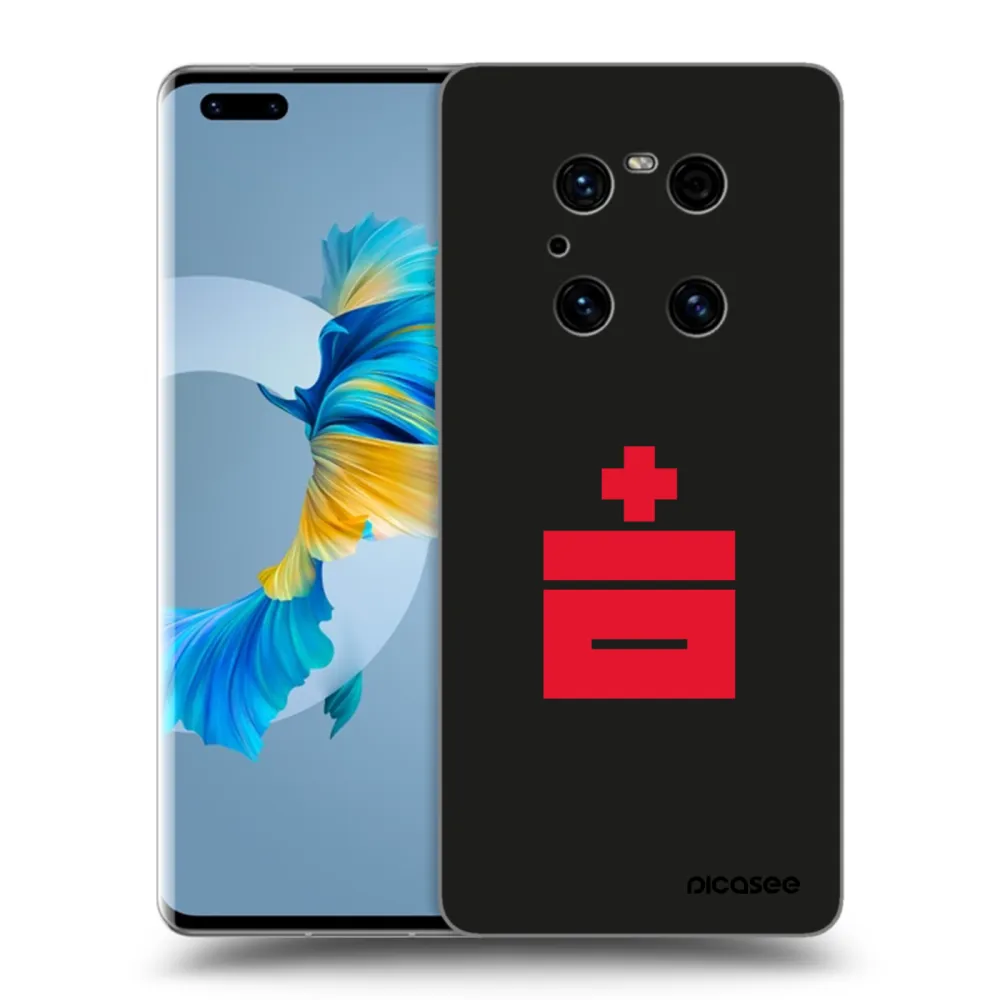 Picasee silikonowe czarne etui na Huawei Mate 40 Pro - Le Plastenciaga