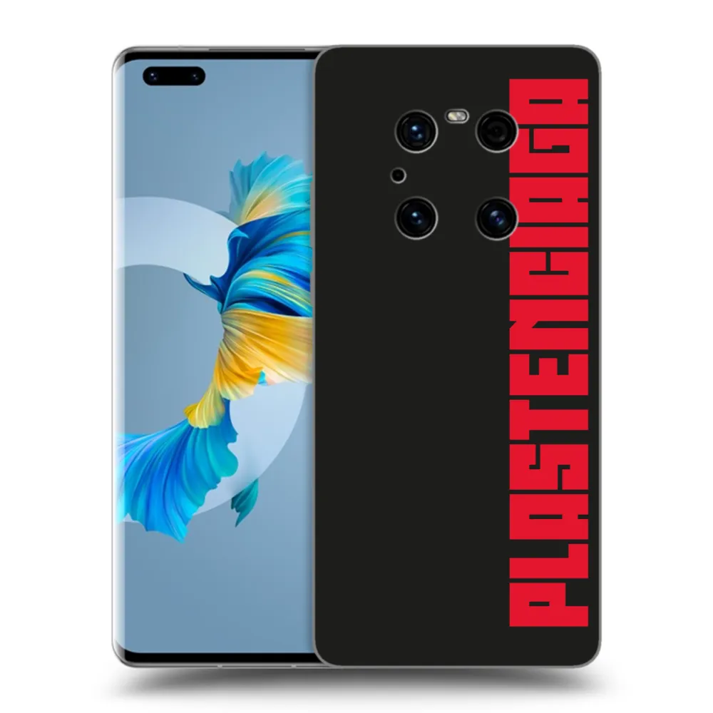Picasee silikonowe czarne etui na Huawei Mate 40 Pro - Plastenciaga