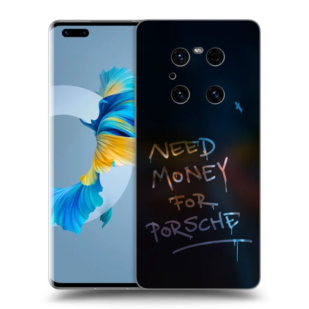 Picasee silikonowe czarne etui na Huawei Mate 40 Pro - Neon Nights