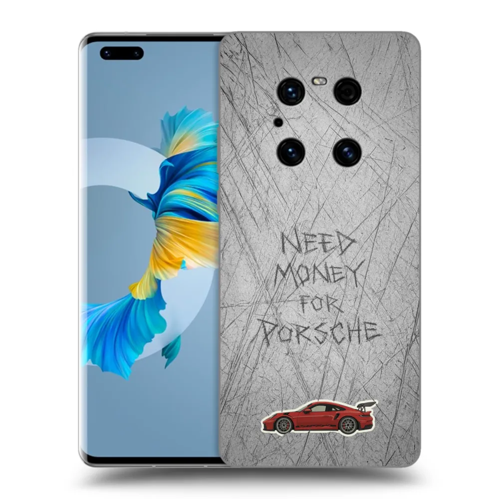 Picasee silikonowe czarne etui na Huawei Mate 40 Pro - Garage Scratch