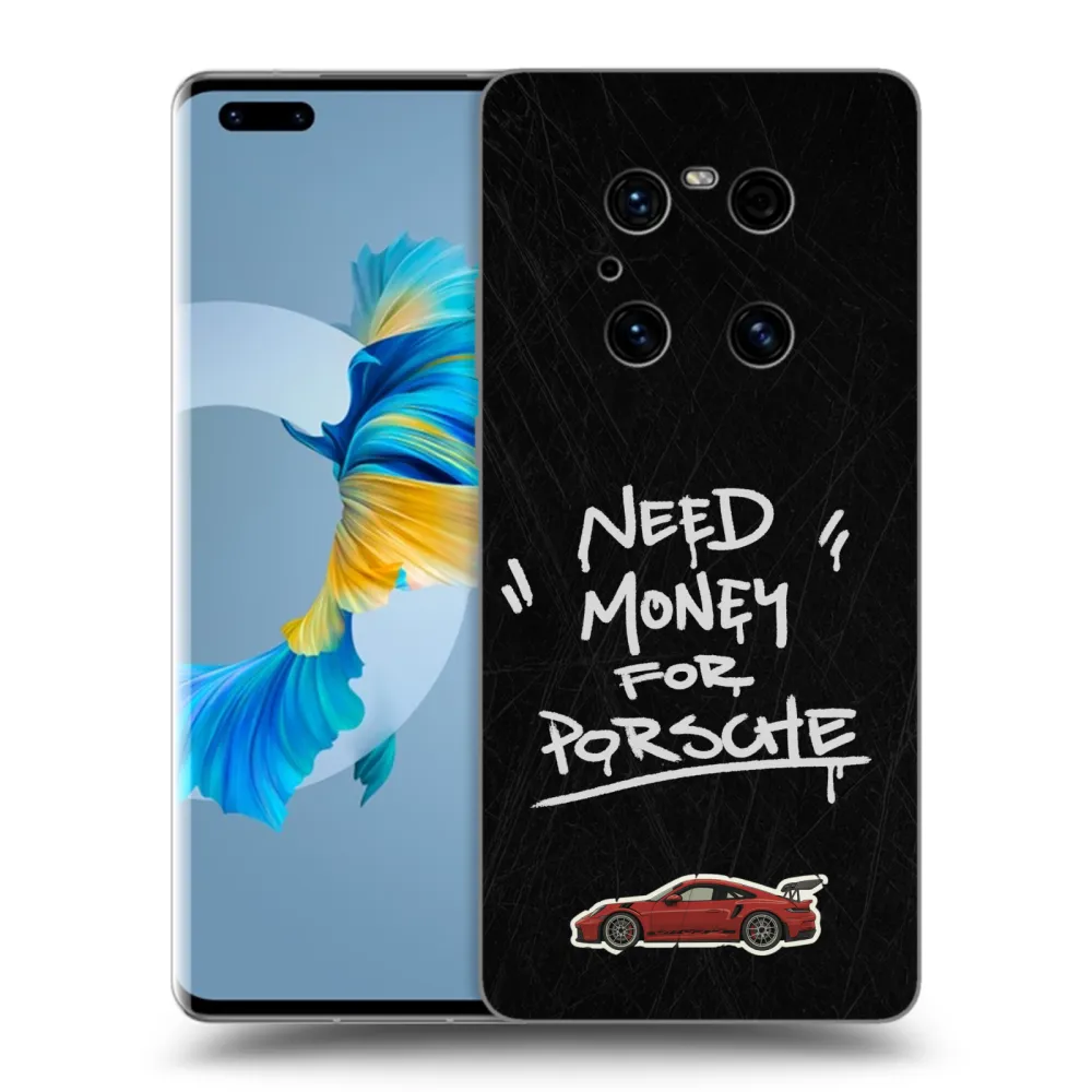Picasee silikonowe czarne etui na Huawei Mate 40 Pro - Dark Racer