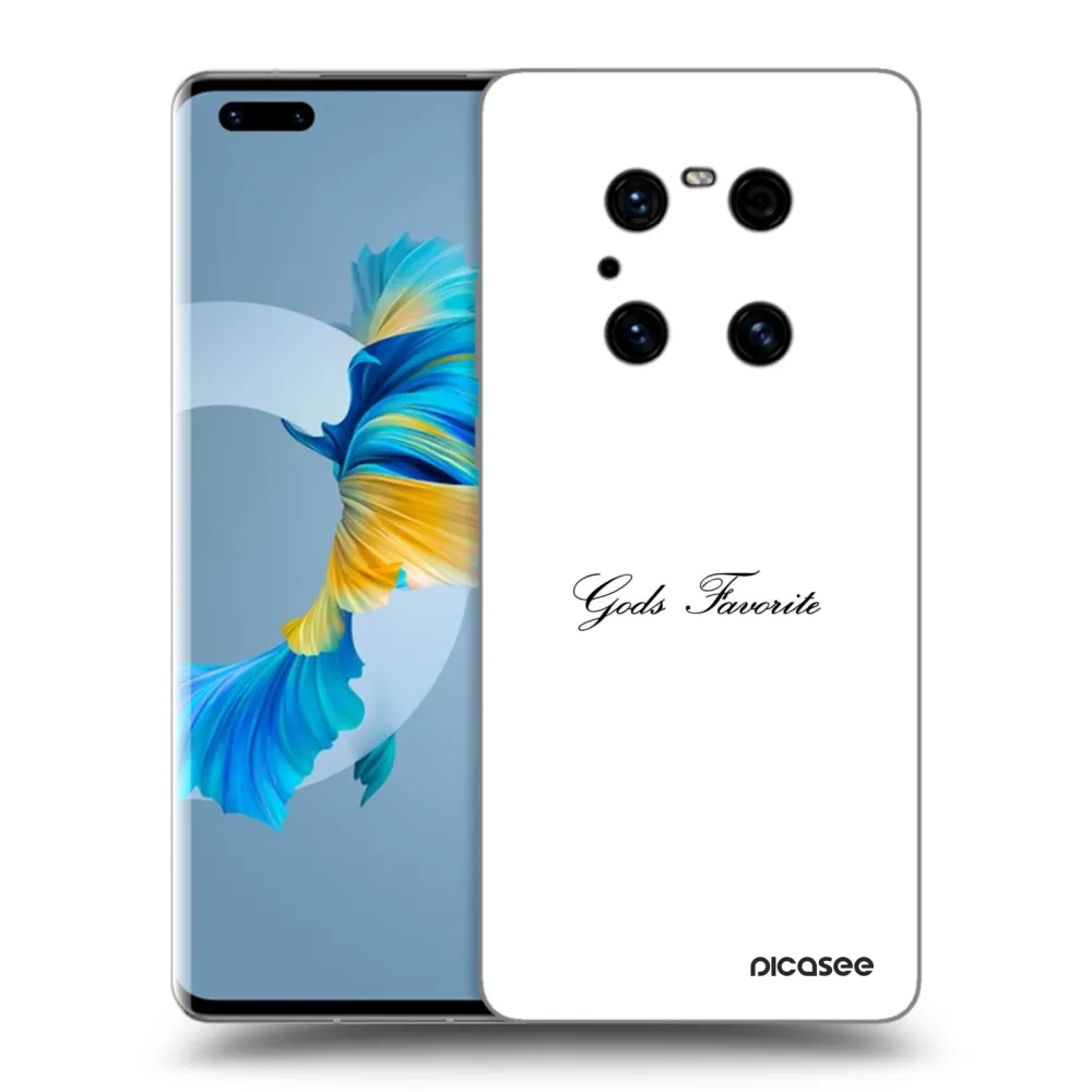 Picasee silikonowe czarne etui na Huawei Mate 40 Pro - Gods Favorite