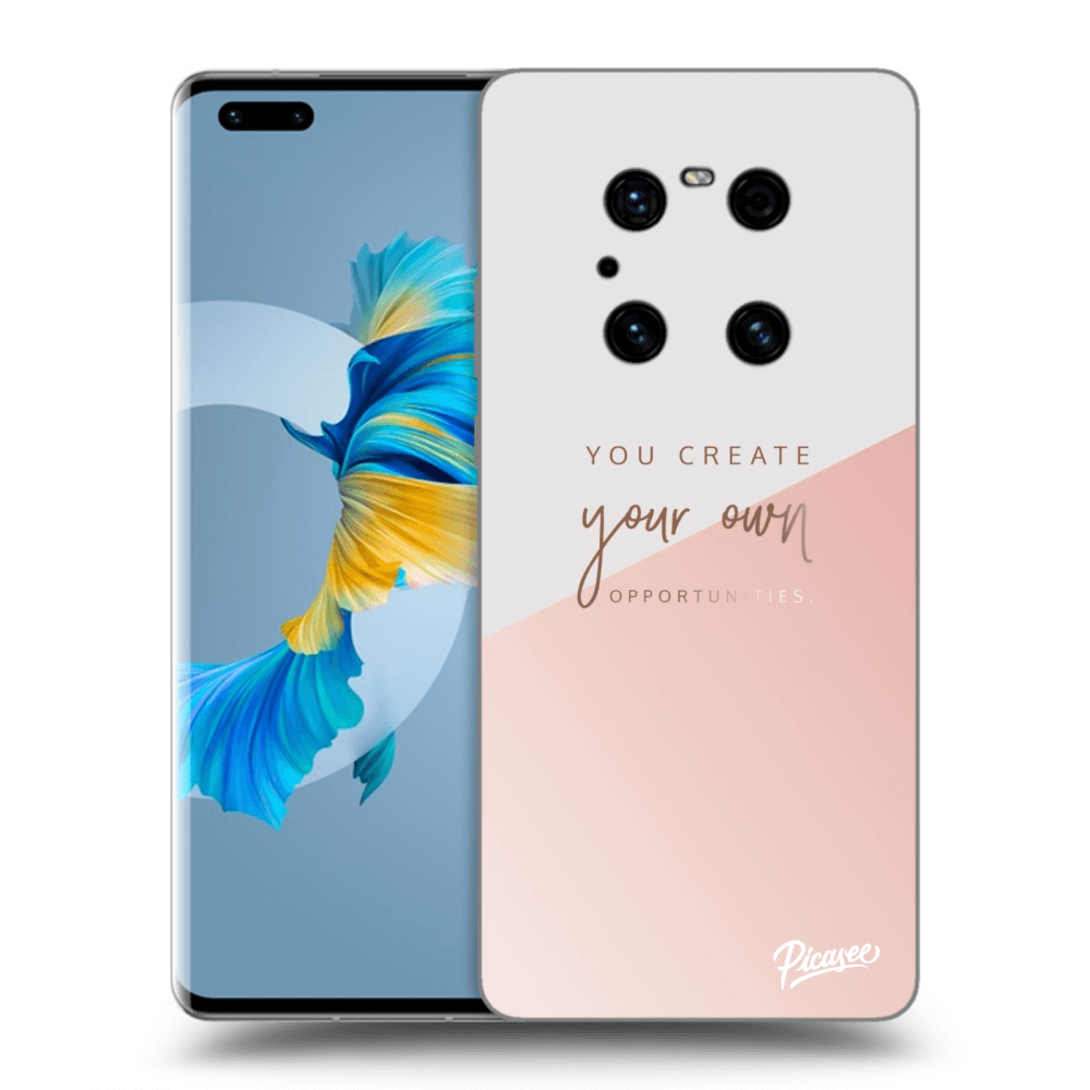 Picasee silikonowe czarne etui na Huawei Mate 40 Pro - You create your own opportunities