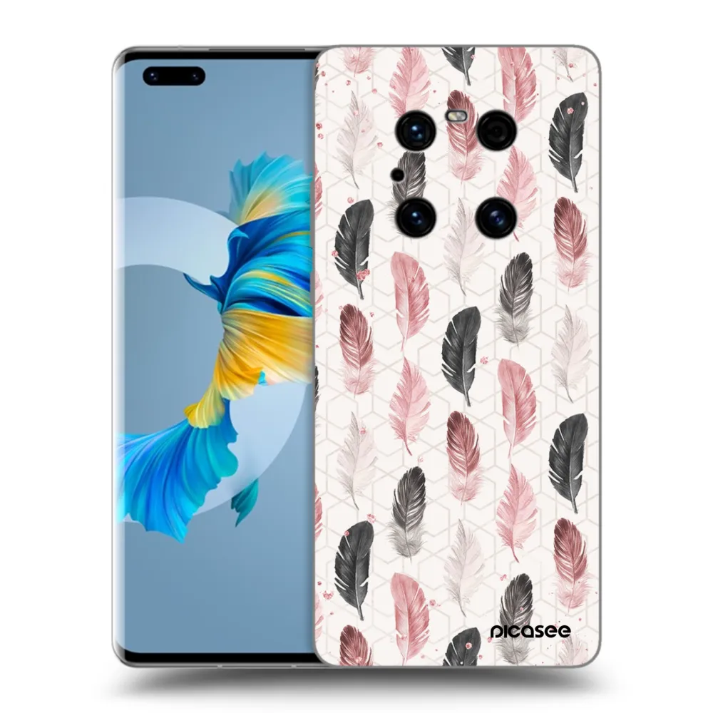 Picasee silikonowe czarne etui na Huawei Mate 40 Pro - Feder 2